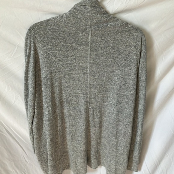 White House Black Market: Silver/Metallic Open Cardigan Sweater- L - Picture 11 of 16